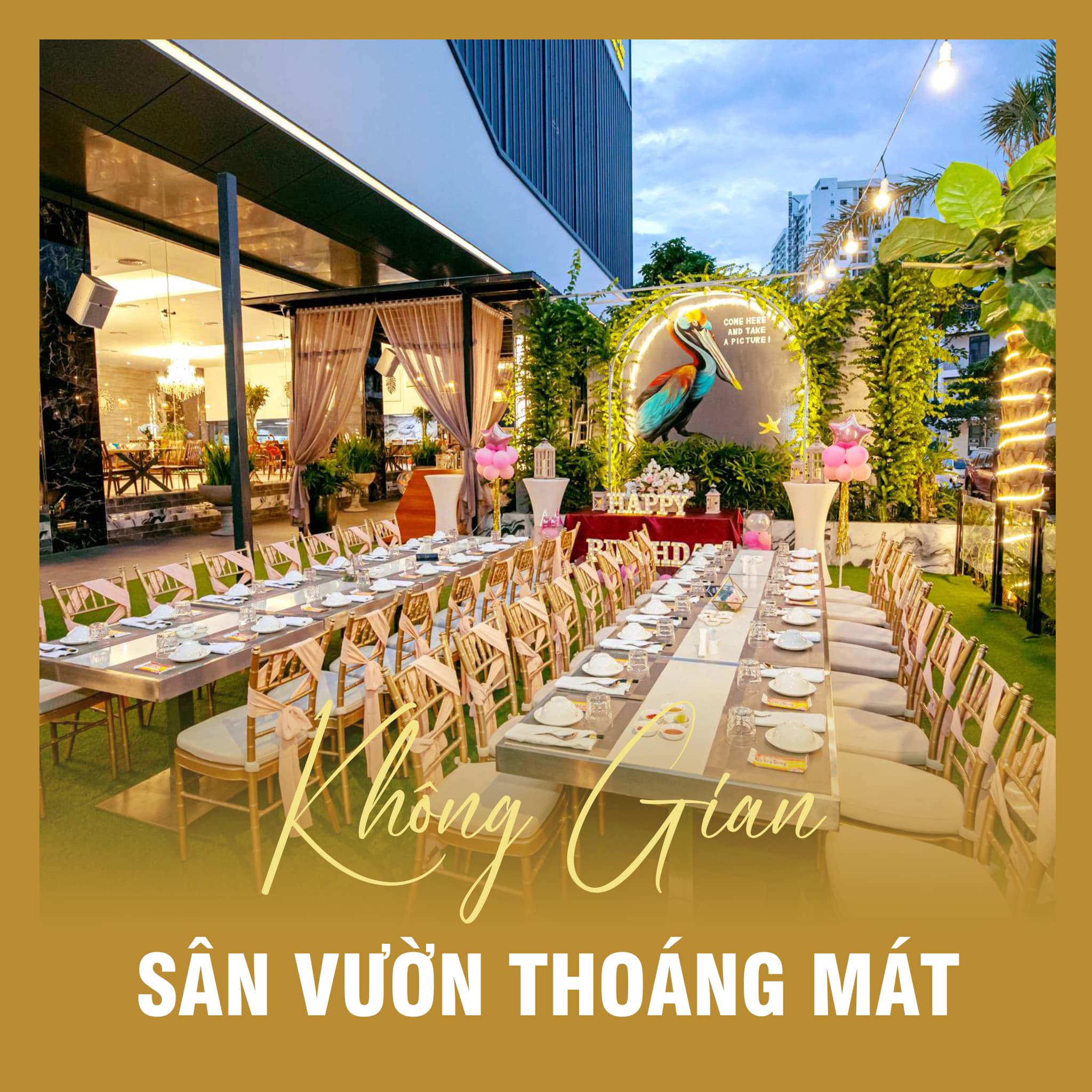 Nhà hàng tổ chức tiệc sinh nhật ngoài trời Nha Trang 